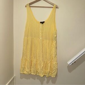 Women’s Plus Size Forever 21 Yellow Summer Midi length Tank Tank Dress Size 3X